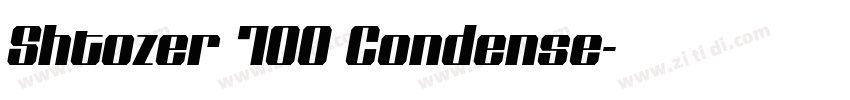 Shtozer 700 Condense字体转换